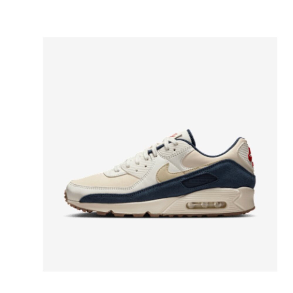Nike Air Max 90 Premium Men’s Size 9 Pale Ivory Thunder Blue – Worn Once